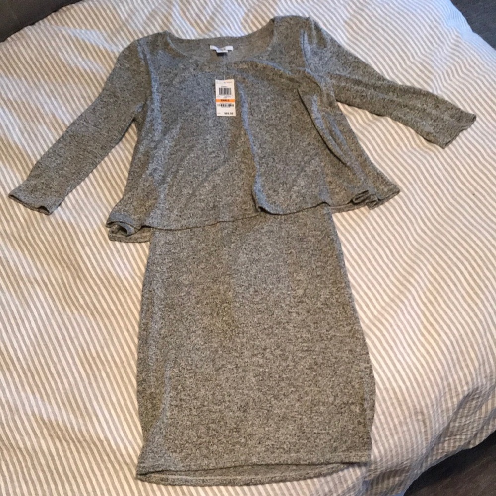 NWT BAR III Heather Grey dress